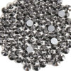 Picture of Beadsland 1440 Pieces Flat Back Crystal Rhinestones Round Gems,Hematite,SS8,2.3-2.5mm