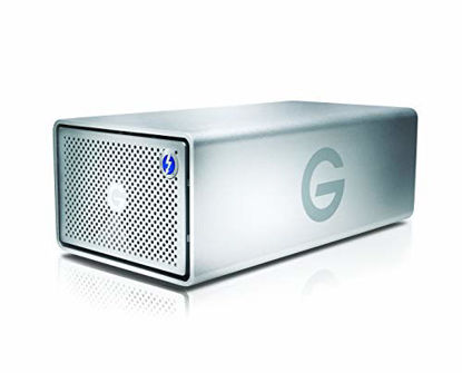 Picture of G-Technology 28TB G-RAID with Thunderbolt 3, USB-C (USB 3.1 Gen 2), and HDMI, Removable Dual Drive Storage System, Silver - 0G10414-1