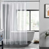 Picture of LOVTEX 8G Heavy Duty Clear Shower Curtain Liner - 72" x 72" Weighted Shower Liner for Bathroom (8G Clear, 1PCS)