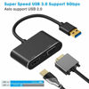 Picture of USB 3.0 to HDMI VGA Adapter, SZYCD USB to VGA HDMI Adaptor, HD 1080P Converter Cable for Windows 7/8/10 Computers Laptop,Support Mac OS High Sierra, Not Support Linux,Chrome OS