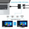 Picture of USB 3.0 to HDMI VGA Adapter, SZYCD USB to VGA HDMI Adaptor, HD 1080P Converter Cable for Windows 7/8/10 Computers Laptop,Support Mac OS High Sierra, Not Support Linux,Chrome OS