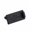 Picture of Futheda 20PCS Universal Silicone USB 2.0/3.0 Port Plug Cover Cap Female Jack Interface Anti Dust Protector Black Compatible with Tablet PC Notebook Laptop