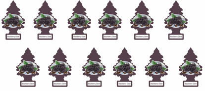 Picture of LITTLE TREES Car Air Freshener | Hanging Paper Tree for Home or Car | Blackberry Clove | 12 Pack