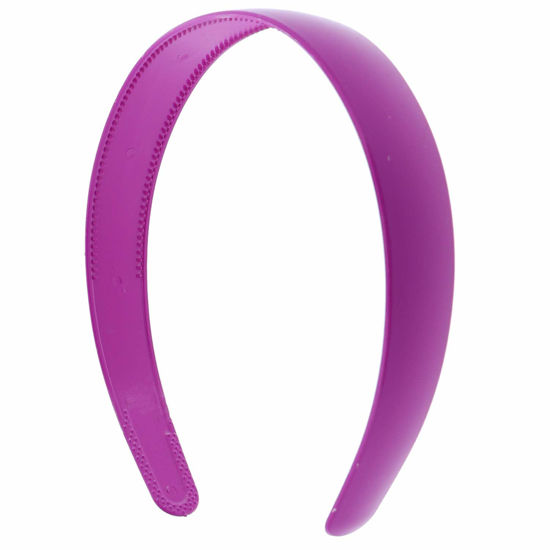 Picture of Mauve 1 Inch Plastic Hard Headband with Teeth Head band Women Girls (Motique Accessories)