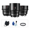 Picture of 7artisans 35mm 50mm 85mm T2.0 Full Frame Cine Lens Kit Large Aperture Cinematic Professional Film Lens for Leica/Sigma/Lumix/Panasonic L Mount Camera