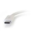 Picture of C2G USB Adapter, USB C to DVI D Video Adapter Converter, White, Cables to Go 29484