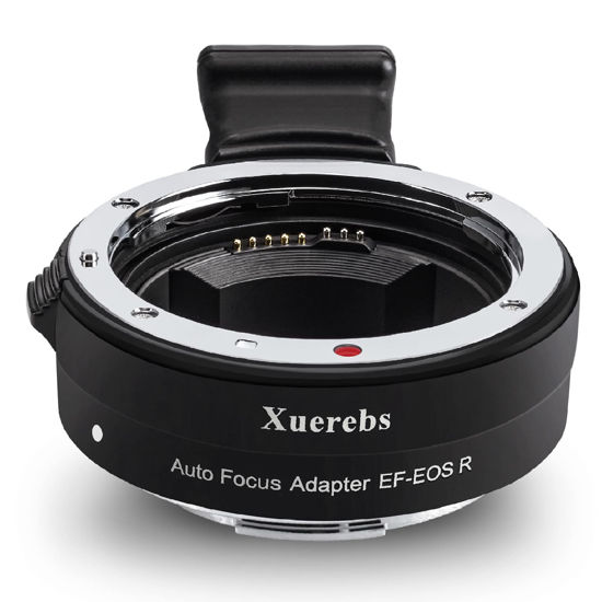 Picture of Xuerebs EF-EOS R Lens Adapter, Auto-Focus Lens Adapter Mount Converter Compatible with EF/EF-S Lens to EOS R/R5/R6/RP Series Camera