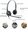 Picture of VoiceJoy HD263 USB Headset with Quick Disconnect Adapter Computer Headset with Microphone Noise Cancelling, PC Headset Wired Headphones, Business Headset for Skype, Webinar