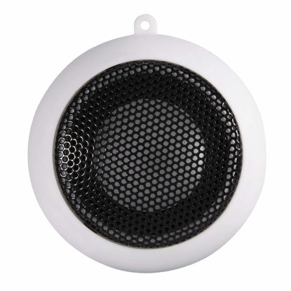 Picture of Kafuty-1 Mini Portable Travel Speaker, Rechargeable Loud Speaker with 3.5mm Audio Jack, Built-in Battery for MP3, MP4, MP5, Mobile Phones, Computers (White)