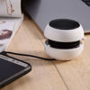 Picture of Kafuty-1 Mini Portable Travel Speaker, Rechargeable Loud Speaker with 3.5mm Audio Jack, Built-in Battery for MP3, MP4, MP5, Mobile Phones, Computers (White)