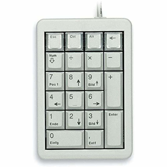 Picture of Cherry UltraSlim Programmable Keypad, Light Gray - 26 Keys (G84-4700LUCUS-0)