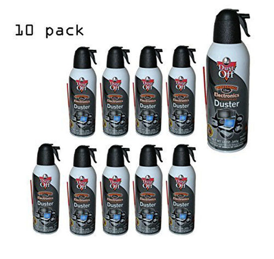 Picture of Dust-Off Falcon Professional Electronics Compressed Air Duster, 12 oz, 10 Pack