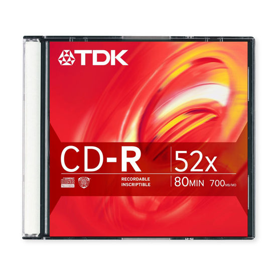 Picture of TDK CDR 52x 700MB 80min (1-Pack)