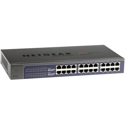 Picture of NETGEAR ProSafe Plus JGS524Ev2 - switch - 24 ports - unmanaged - desktop, rack-mountable