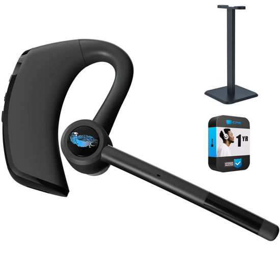 Picture of BlueParrott M300-XT Bluetooth Noise-Canceling Mono Headset Bundle with Deco Gear Pro Audio Headphone Stand and 1 YR CPS Enhanced Protection Pack