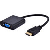 Picture of AYA 9" HDMI Male to VGA Female (15-Pin) Video Converter Adapter 1080p for PC, TV, Notebooks