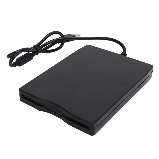 Picture of 3.5'' USB Floppy Disk Drive, Portable 1.44 MB FDD for PC Lapto Desktop, for Windows 2000/XP/Vista/7/8,No Extra Driver Required,Plug and Play,Black