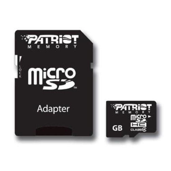 Picture of Patriot Signature 8 GB MicroSDHC Class 4 Flash Memory Card with Standard SD Adapter PSF8GMCSDHC43P