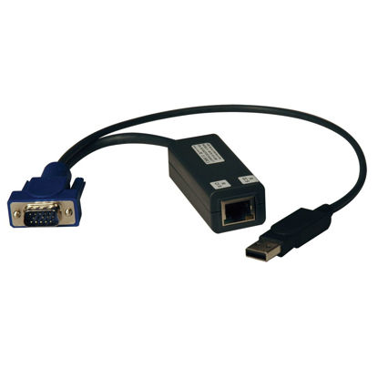 Picture of TRIPP LITE KVM Switch USB Server Interface Unit Virtual Media HD15 USB RJ45(B078-101-USB-1)