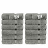 Picture of Chakir Turkish Linens | Hotel & Spa Quality 100% Cotton Premium Turkish Towels | Soft & Absorbent (12-Piece Washcloths, Gray)