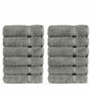 Picture of Chakir Turkish Linens | Hotel & Spa Quality 100% Cotton Premium Turkish Towels | Soft & Absorbent (12-Piece Washcloths, Gray)