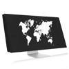 Picture of kwmobile Computer Monitor Cover Compatible with 34-35" Monitor - Travel Outline White/Black