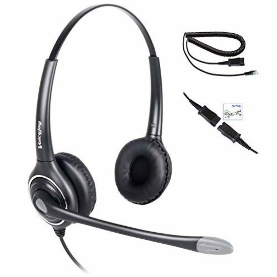 Picture of Office Binaural Headse Compatible with Cisco Phones 7940 7960 7970 7962 7975 7961 7971 7960 8841 All Series