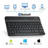 Picture of Portable Rechargeable Wireless Bluetooth Keyboard with Stand Holder for Samsung Galaxy Tab E 9.6, Tab E 8.0, Tab A SM-T580N/SM-T585N, Huawei MediaPad M3 M5 and Other Android Tablets - Black