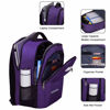 Picture of Backpack for Women, Durable Lightweight Anti Theft Travel Laptop Backpack 15.6 Inch with USB Port/Earphone Port, Large Capacity School Backpack for Girls College Student Book Bag, Purple