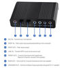 Picture of USB Sound Card,6 Channel Sound Mixing External Digital Optical SPDIF Audio Output Adapter USB Hubs Audio Adapter for laptops Desktop Computers