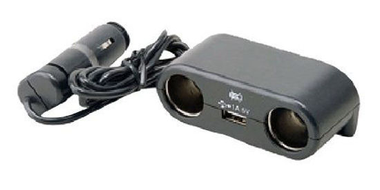 Picture of Pyle PL12V2US Cigarette Lighter Multiplier with USB Charger