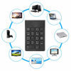 Picture of Richer-R USB Numeric Keypad, Mini Keyboard Wireless Numeric Keypad 2.4G USB Ergonomic Lightweight PC Computer Accessory, for Laptop Desktop Computer PC, Full Size 18 Key(Black)