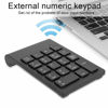 Picture of Richer-R USB Numeric Keypad, Mini Keyboard Wireless Numeric Keypad 2.4G USB Ergonomic Lightweight PC Computer Accessory, for Laptop Desktop Computer PC, Full Size 18 Key(Black)