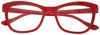 Picture of Betsey Johnson Nora Oversized Cat Bluelight Reader Red +1.50