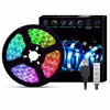 Picture of VVFLED RGB USB LED Light Strip 2M, 6.6FT LED Strip Lights 60 LEDs, TV Backlights, 5050 Flexible Waterproof with USB Cable & Mini Controller for TV/PC/Laptop/Desktop Monitors Background Lighting