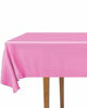 Picture of DecorRack 2 Rectangular Tablecloths -BPA- Free Plastic, 54 x 108 inch, Dining Table Cover Cloth Rectangle for Parties, Picnic, Camping and Outdoor, Disposable or Reusable in Fuchsia Pink (2 Pack)