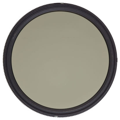 Picture of Heliopan 62mm Variable Gray Neutral Density Filter (706290) with specialty Schott glass in floating brass ring