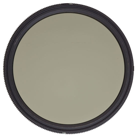 Picture of Heliopan 62mm Variable Gray Neutral Density Filter (706290) with specialty Schott glass in floating brass ring