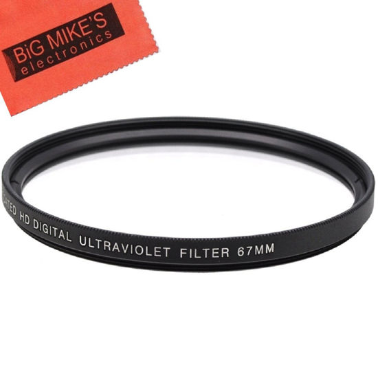 Picture of 67mm Multi-Coated UV Protective Filter for Canon Rebel T6i, T6s, T7i, EOS 80D, EOS 77D Cameras with Canon EF-S 18-135mm is STM Lens