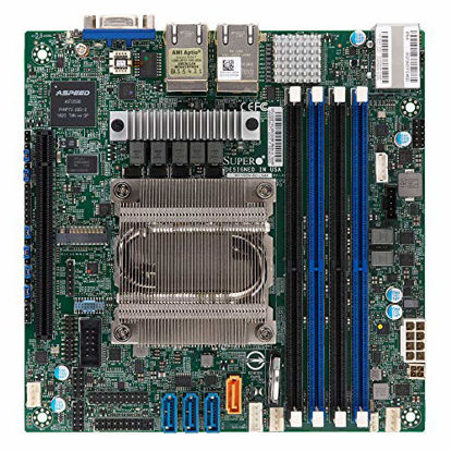 Picture of Supermicro M11SDV-8C-LN4F AMD Epyc 3251 8-Core Embedded Mini ITX Motherboard with Quad GbE LAN, IPMI