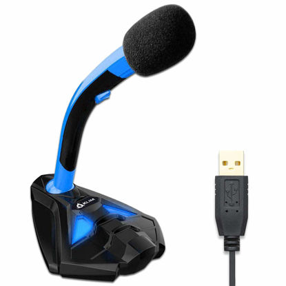 Picture of Klim Voice - USB Microphone Stand for Laptop for Laptop - Gaming Microphone PS4 - Blue - New Version 2022