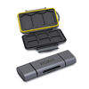 Picture of Koah PRO Rugged Memory Storage Carrying Case and 2-in-1 Aluminum Dual Slot SD Card Reader Bundle (2 Items)