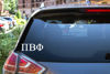 Picture of Pro-Graphx Pi Beta Phi Greek Sorority Sticker Decal, 2.5 Inches Tall, White