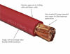 Picture of WNI 4/0 Gauge 10 Feet Red 4/0 AWG Ultra Flexible Welding Battery Copper Cable Wire - Made In The USA - Car, Inverter, RV, Solar