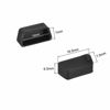 Picture of uxcell 5pcs VGA Port Silicone Protectors Cap Cover Anti Dust for DB9, RS232, 15mmx7mm Black