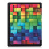 Picture of kwmobile Case Compatible with Kobo Aura Edition 1 - Case PU e-Reader Cover - Rainbow Cubes Multicolor/Green/Blue