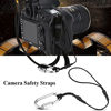 Picture of JDWNF 2 Pack Camera Safety Tether Strap for DSLR and Mirrorless Professional Cameras Sling with Durable Stainless Steel Carabiner