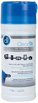 Picture of Digital Innovations 6012500 CleanDr Wet and Dry Streak-Free Cleaning Wipes