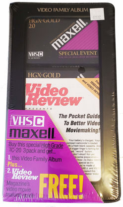 Picture of Maxell VHS-C 3 Pack HGX-Gold TC-20's