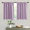 Picture of RYB HOME Bedroom Curtains Short - Blackout Privacy Energy Saving Curtains for RV Bunk Camper Bathroom Basement Kitchen Door Window Decor, 52 inch Width x 36 inch Length, Lilac, 2 Pcs